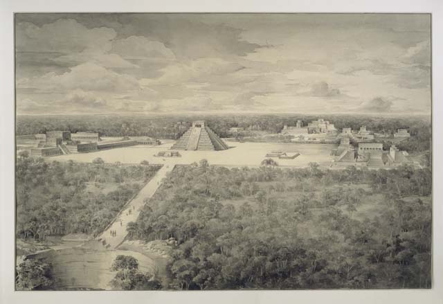Drawing of Chichen Itza