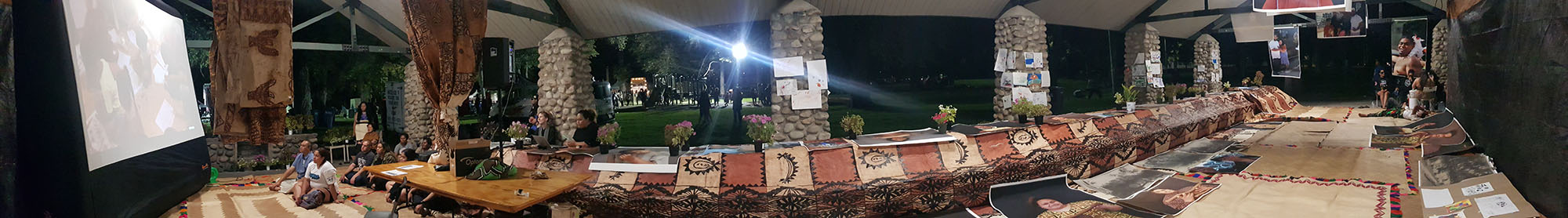 asoso outdoor pavilion at friendly islands festival.