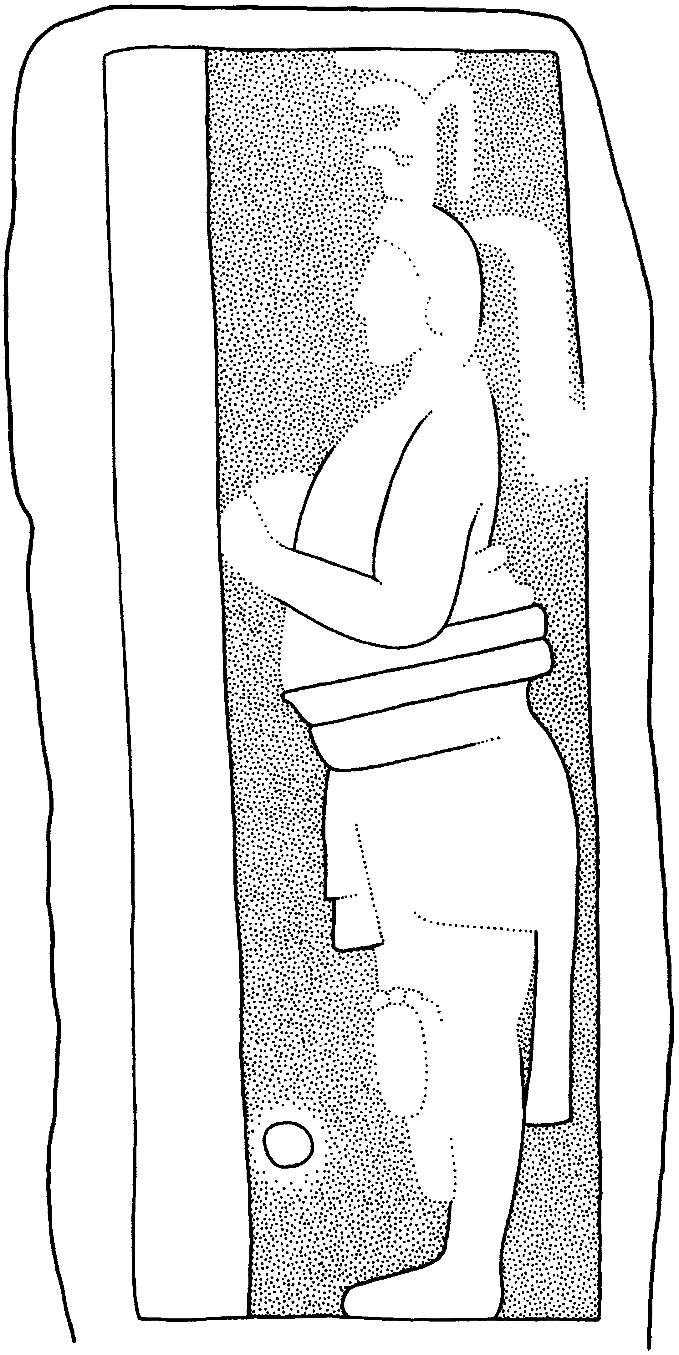 Drawing of Coba, Stela 17, front