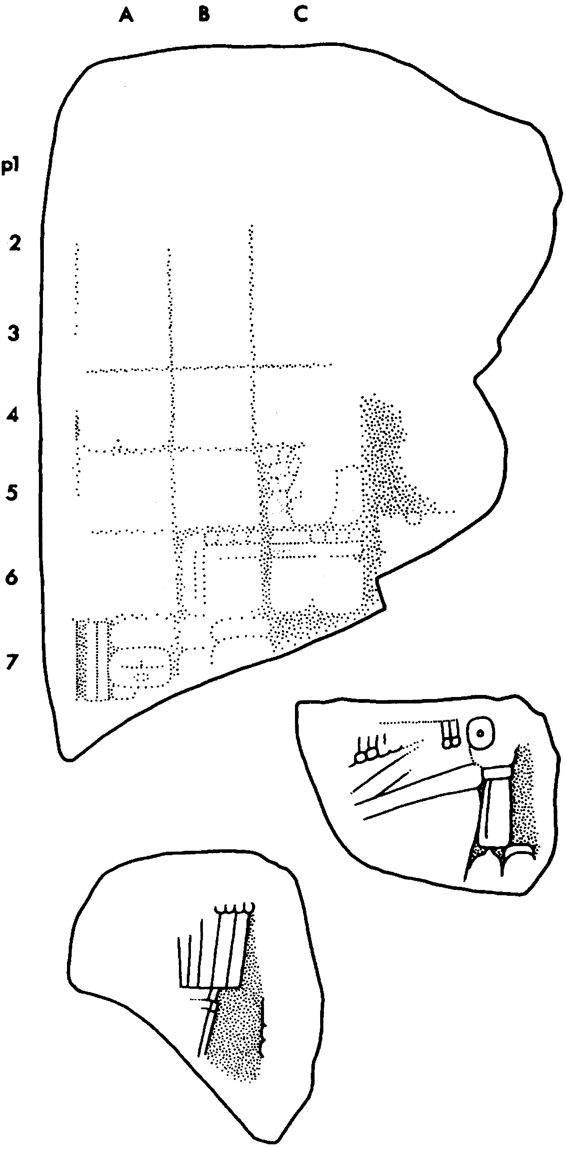 Drawing of Coba, Stela 18, front
