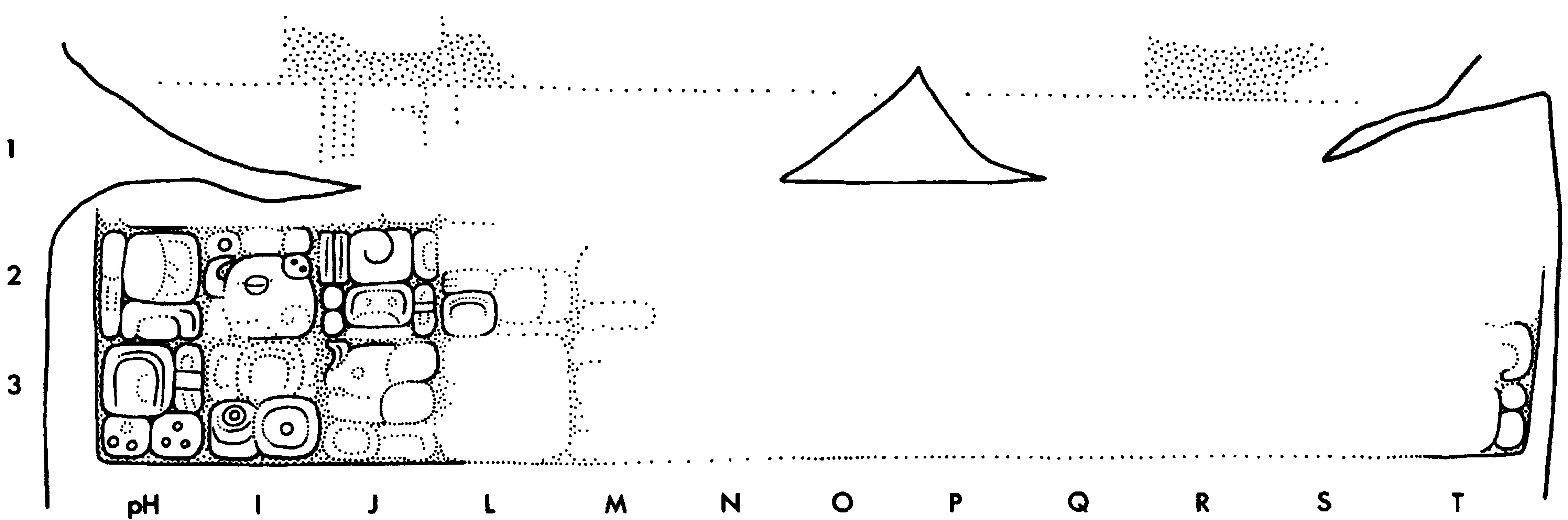 Drawing of Coba, Stela 19, detail
