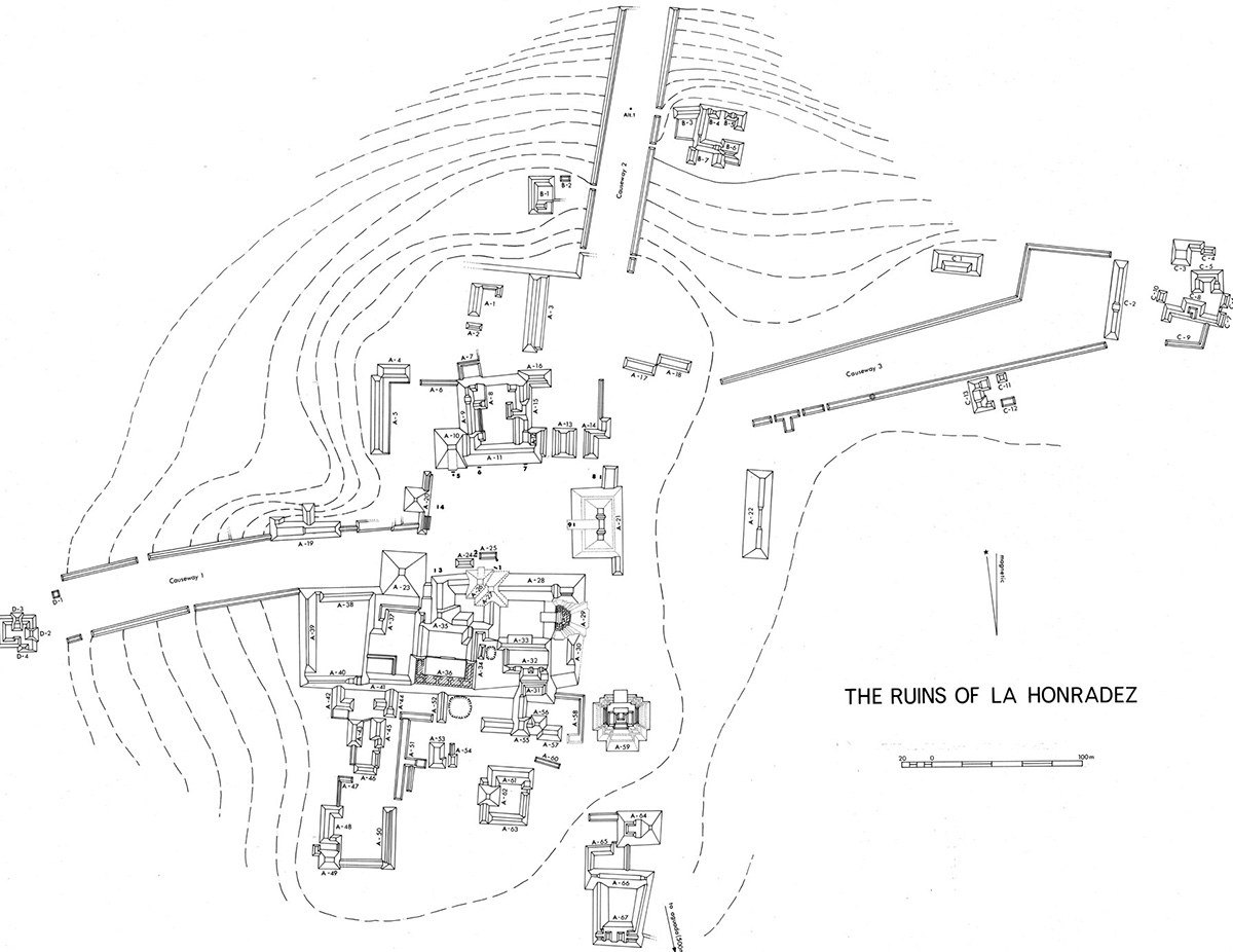 Map of La Honradez