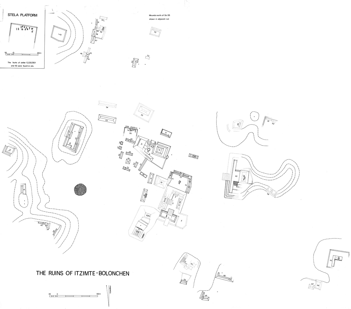 Map of Itzimte