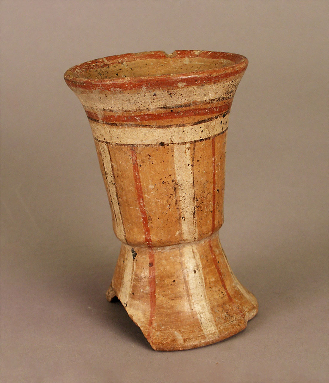Cylindrical Puebla-Tlaxaca Vessel.