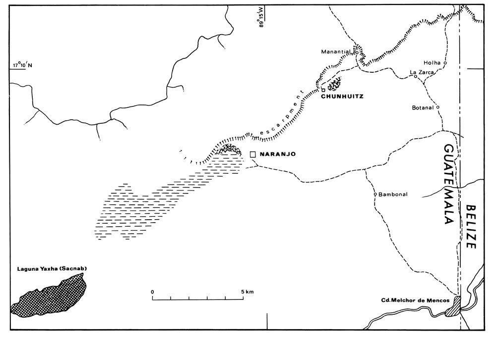 Map of Naranjo