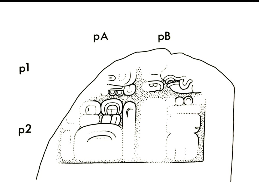 Drawing of Naranjo, Stela 26, 2004.15.6.3.4