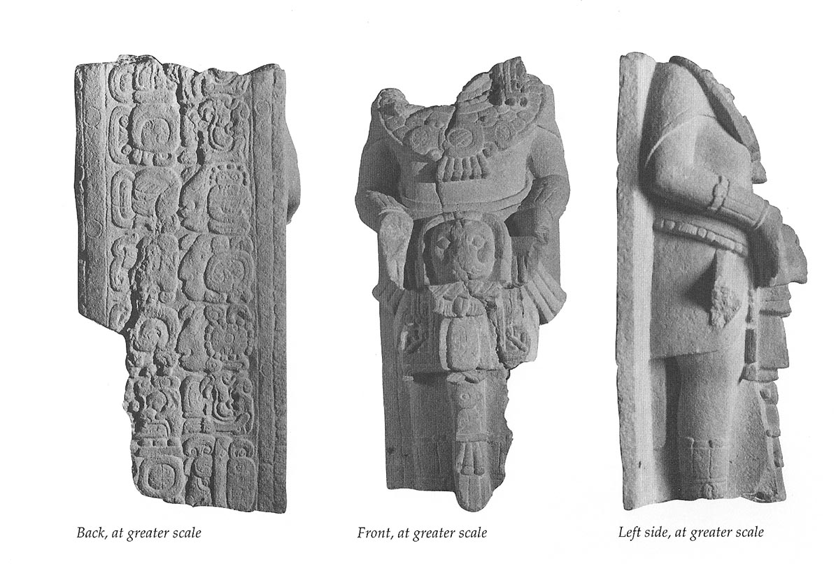 Photo of Tonina, Monument 176, back, front, left side