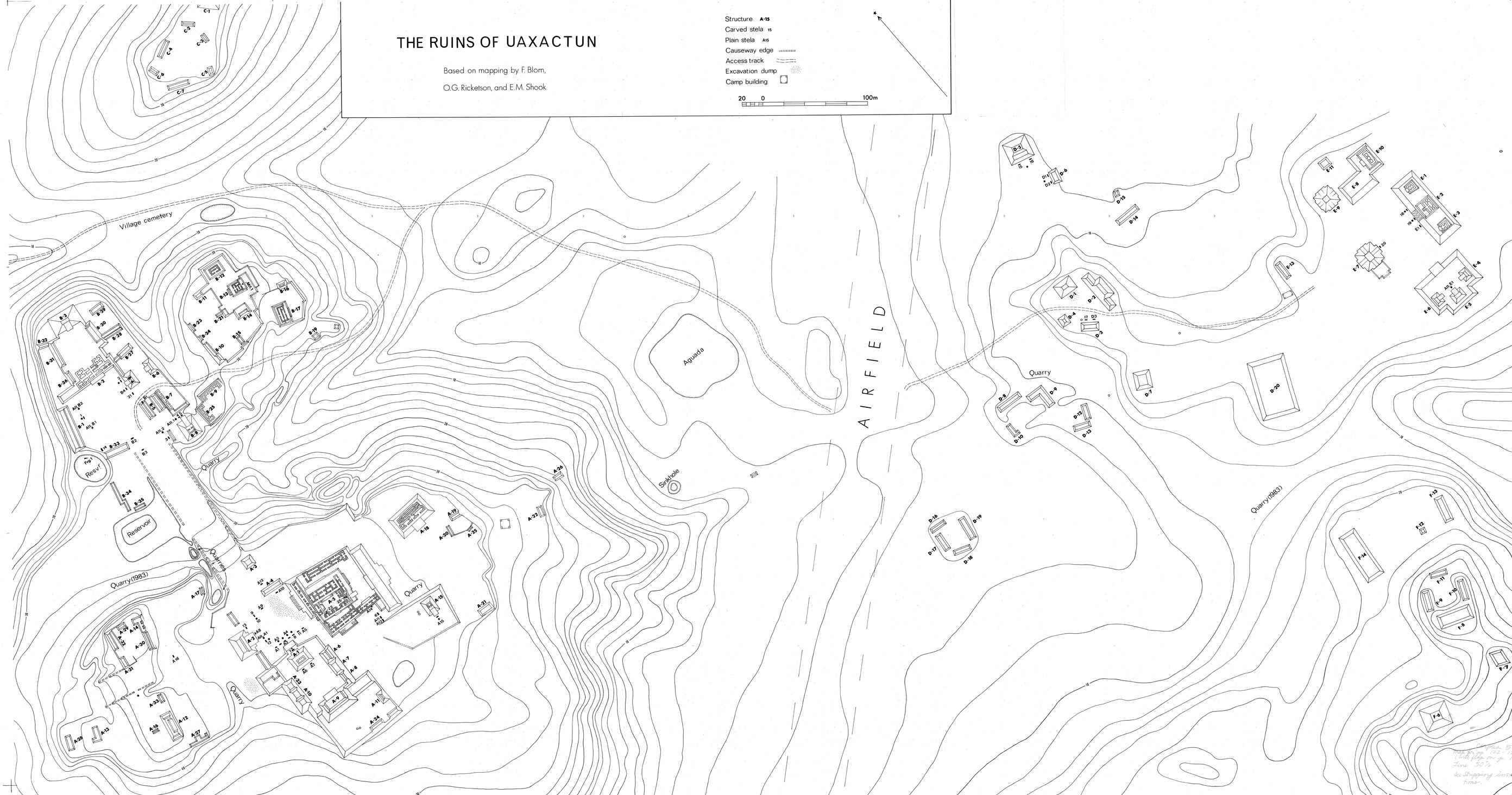 Map of Uaxactun
