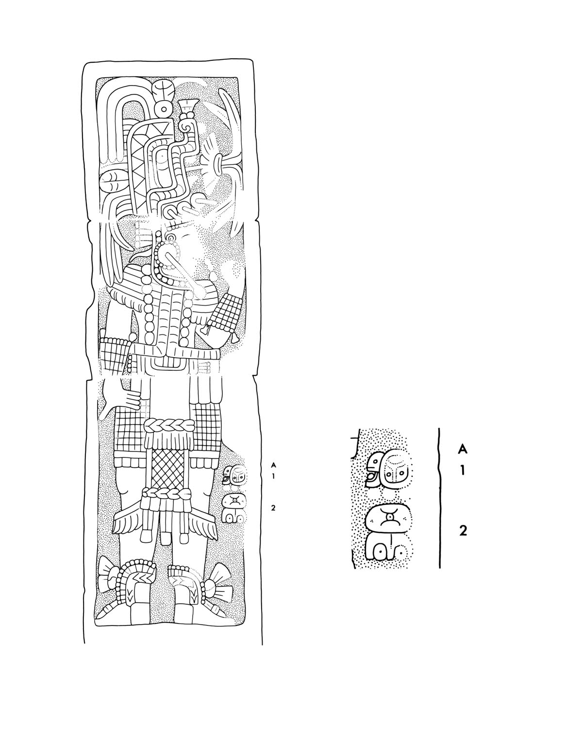 Drawing of Xcalumkin, Jamb 5 , 2004.15.15.1.355