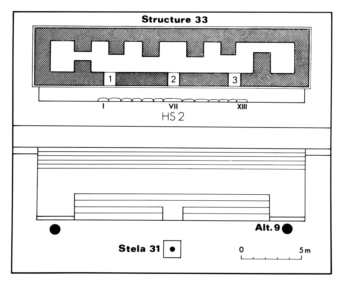 Drawing of Yaxchilan Stairway 2