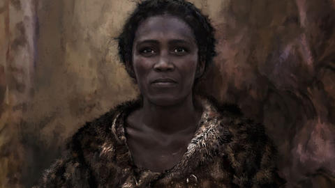 artist rendering of the Zlatý kůň woman.