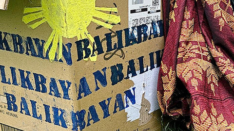 Detail of balikbayan box.