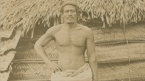 historic photo of man who signed treaty with u.s.