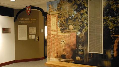 The entrance to the Digging Veritas exhibition.