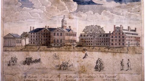 detail: view of Harvard colleges
