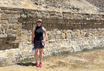 Rebecca Mendoza at Monte Alban