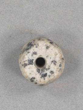 Black and white stone bead