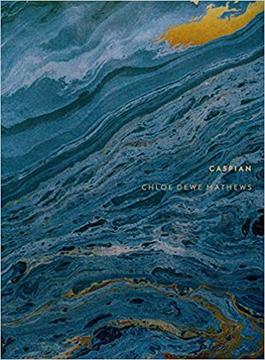 A painted book cover, its blue waves and orange accent look like the ocean.