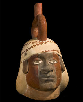 ceramic head of man.