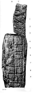 Photo of La Honradez, Stela 5, left, 2004.15.5.12.30