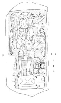 Drawing of Itzimte, Lintel 1, underside, 2004.15.6.8.14