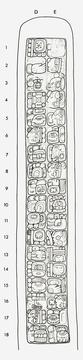 Drawing of Naranjo, Stela 24, right, 2004.15.6.2.47