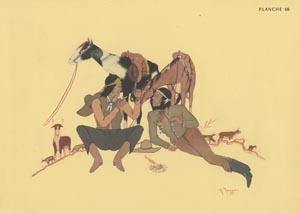 resting cowboys.