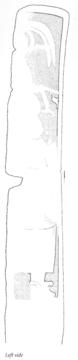 Drawing of Piedras Negras, Stela 2, left, 2004.15.6.19.5