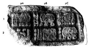 Photo of Tonina, Monument 1, side p1, 2004.15.5.14.1