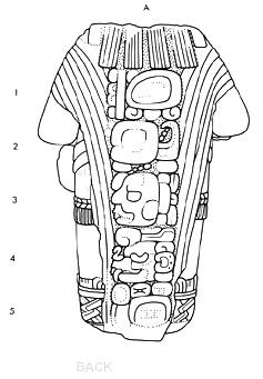 Drawing of Tonina, Monument 29, back, 2004.15.6.15.6