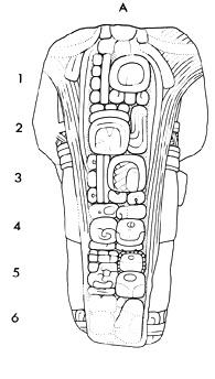 Drawing of Tonina, Monument 47, back, 2004.15.6.15.50