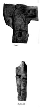 Photo of Tonina, Monument 50, front (2004.15.5.15.63) and right (2004.15.5.15.64)