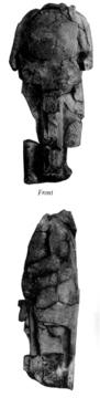 Photo of Tonina, Monument 87, front (2004.15.5.15.104) and right (2004.15.5.15.105)