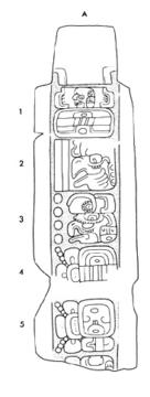 Drawing of Tonina, Monument 101, back, 2004.15.6.15.94