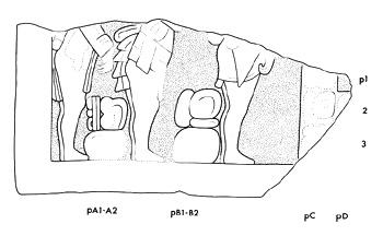 Drawing of Tonina, Monument 109, front, 2004.15.6.16.6