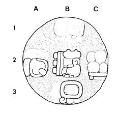 Drawing of Tonina, Monument 121, disc, 2004.15.6.16.14