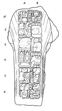 Drawing of Tonina, Monument 138, back, 2004.15.6.16.28