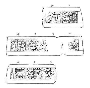 Drawing of Tonina, Monument 140, base, 2004.15.6.16.30