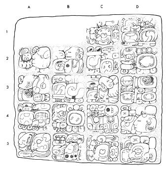 Drawing of Tonina, Monument 141, front, 2004.15.6.16.31
