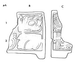 Drawing of Tonina, Miscellaneous 2, box, frag. A, 2004.15.6.16.33