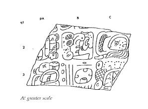 Drawing of Tonina, Miscellaneous 4, 2004.15.6.16.37
