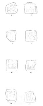 Tzum, sculptured stones 5 thru 11