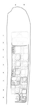 Drawing of Uaxactun, Stela 2, right, 2004.15.6.13.2