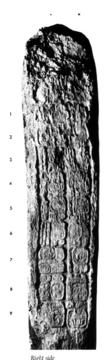Photo of Uaxactun, Stela 2, right, 2004.15.5.13.7