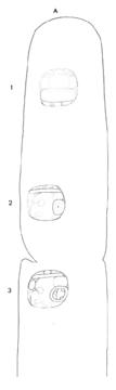 Drawing of Uaxactun, Stela 6, right, 2004.15.6.13.12