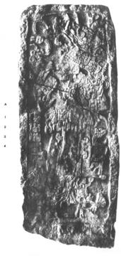Photo of Xultun, Stela 3, front, 2004.15.5.11.3