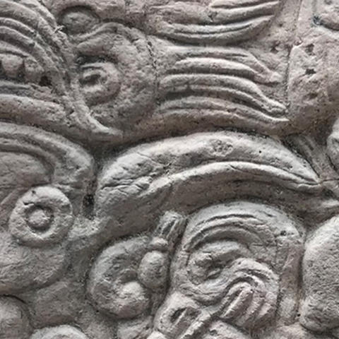 Close up of hieroglyphs.