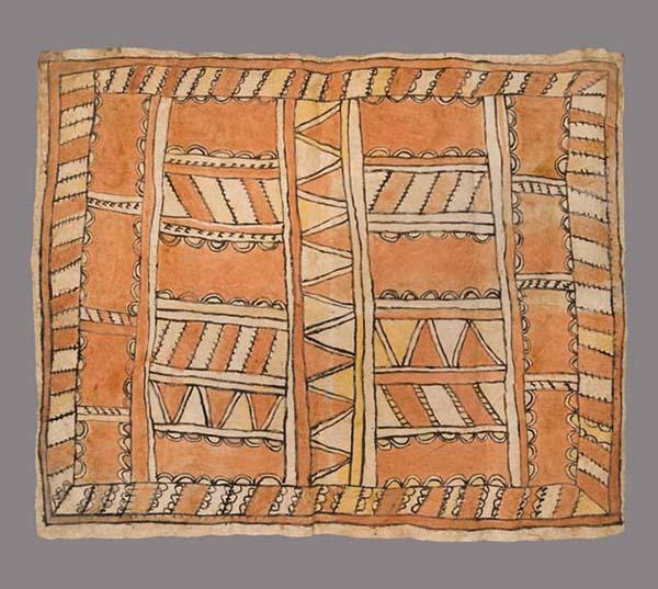 Tapa (barkcloth) from Aitutaki, Cook Islands. Gift of Alexander Agassiz 1900, 00‐8‐70/55417