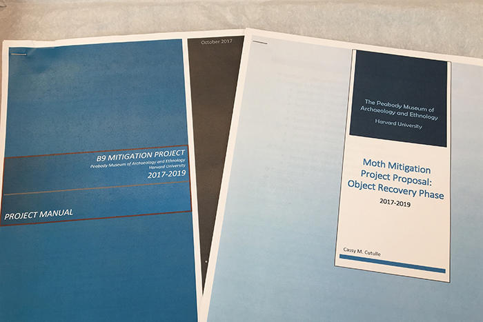 Printouts of project manuals