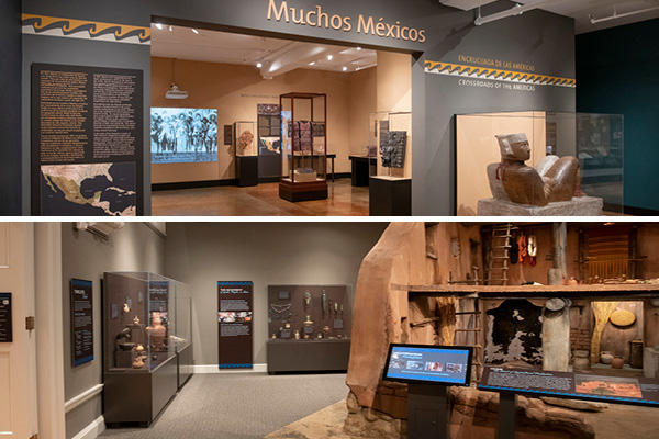 two galleries: muchos mexicos and mediterranean marketplaces.